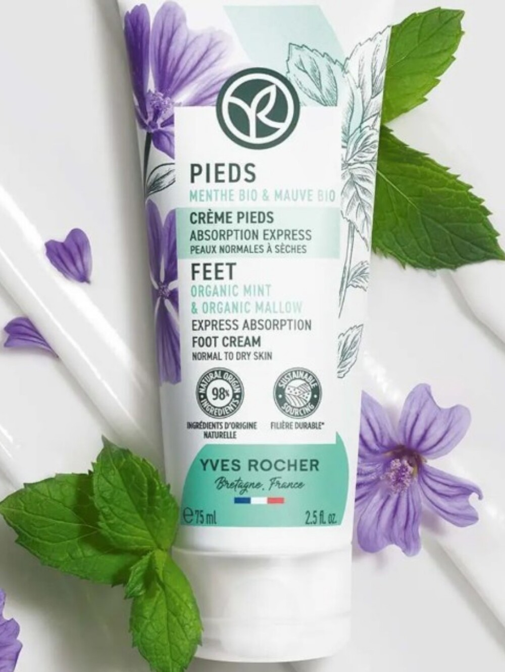 Yves Rocher Express Absorption Foot Cream - Picture 3 of 6